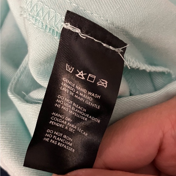 Mint Green Side Snap Wide Leg Pants - Picture 4 of 14